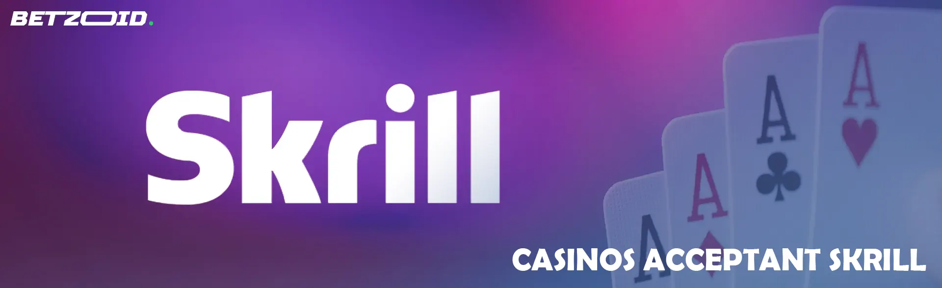 Logo Skrill sur fond de carte à jouer.