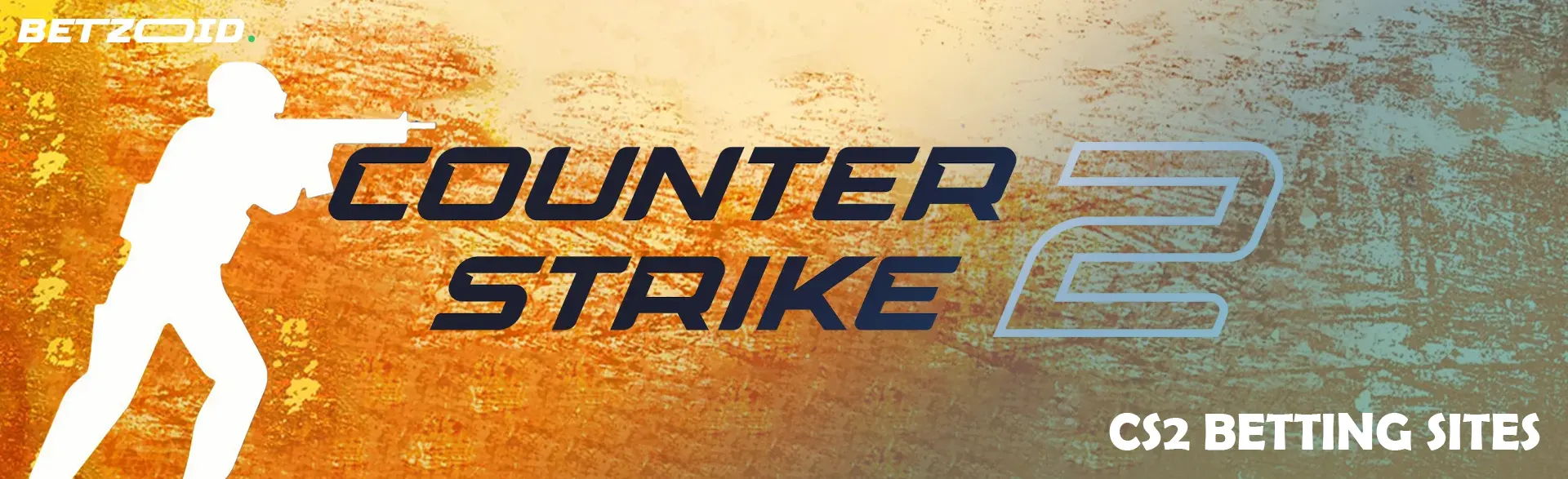 CS2 logo on an orange background.