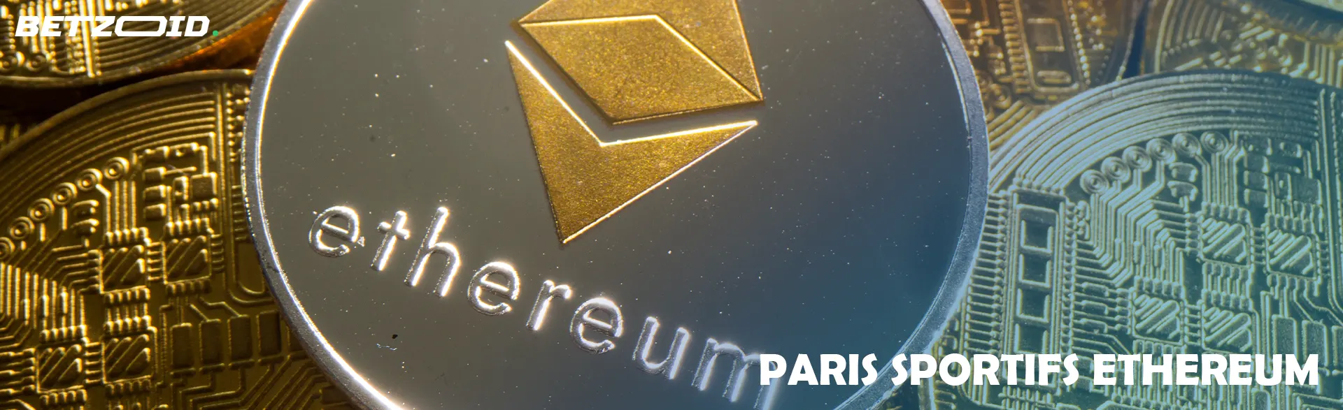 Pièces de crypto-monnaie Ethereum.
