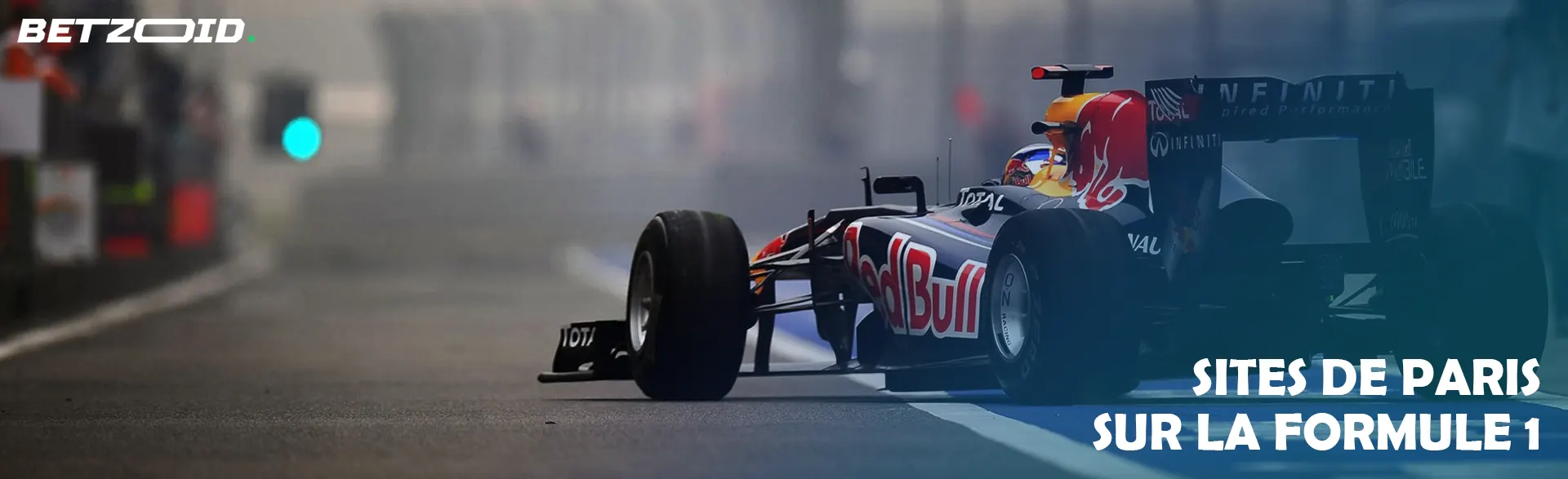 Voiture de Formule 1 sur la piste.