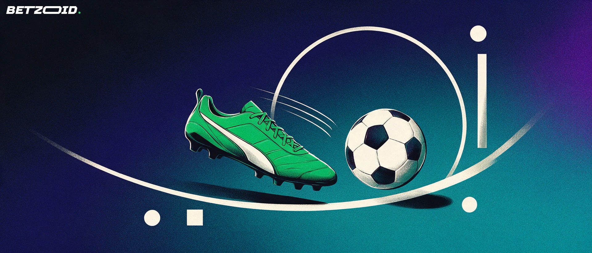 A football boot and ball beside the touchline.