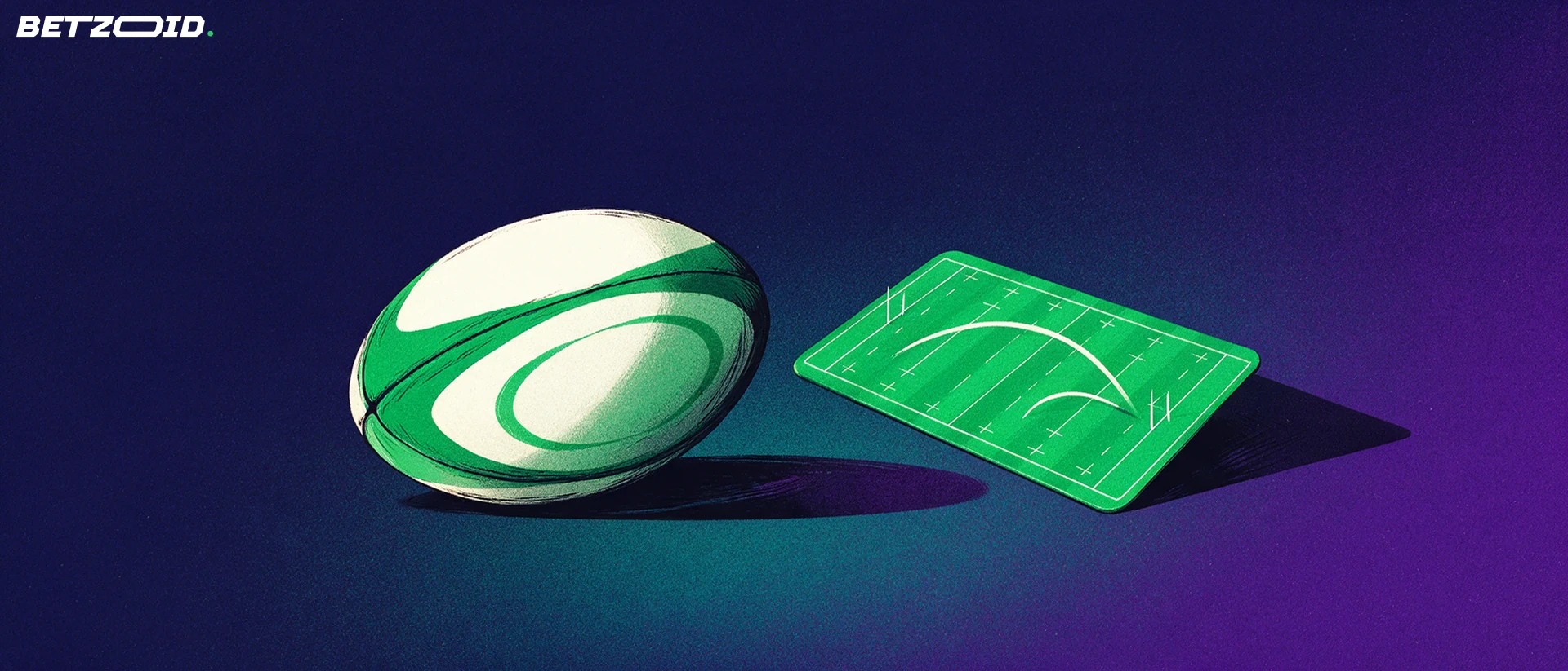 A rugby ball and a field diagram show two different kicking options.