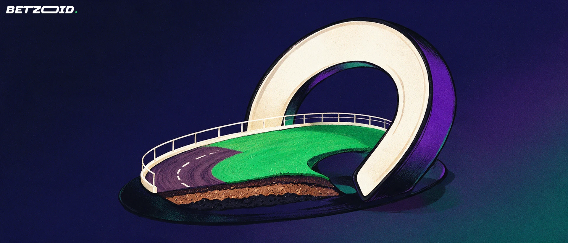 A horseshoe and a small turf course illustrate the importance of racing conditions.